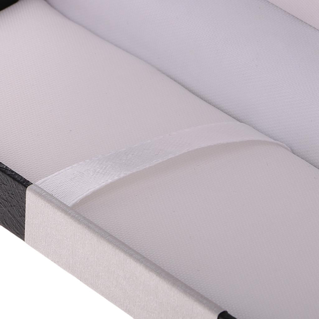 4xHandmade Wooden Hollow Pencil Pen Case Storage Box Organizer Base Gift Black