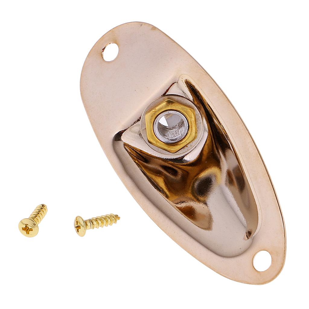 1/4'' Electric Guitar Jack Plate with Boat Style Jackplate Screws for ST SQ