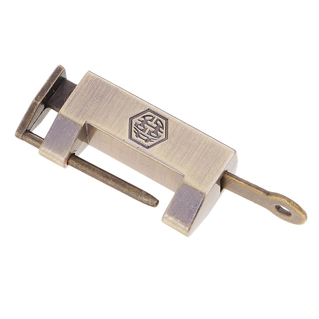 4xChinese Vintage Padlock Jewelry Box Lock Furniture Hardware Lock Retro Lock