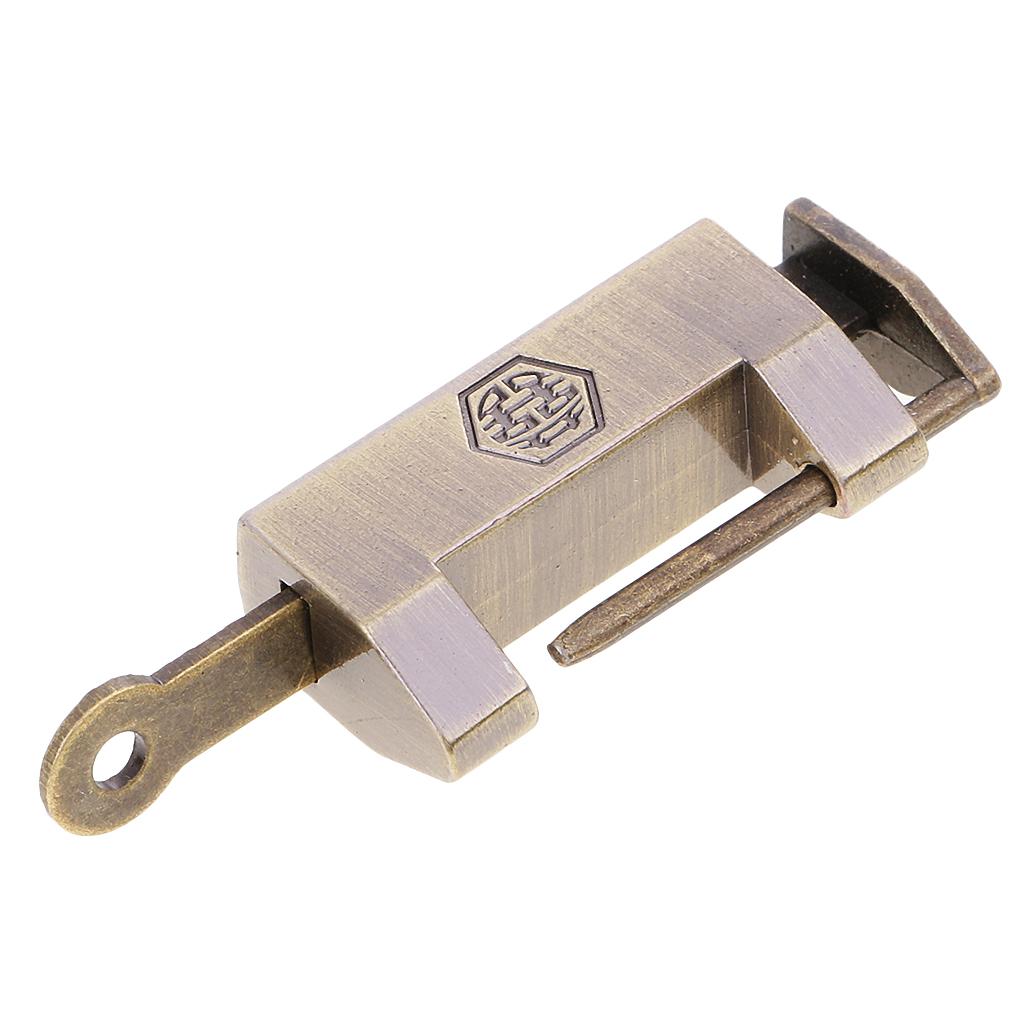 4xChinese Vintage Padlock Jewelry Box Lock Furniture Hardware Lock Retro Lock
