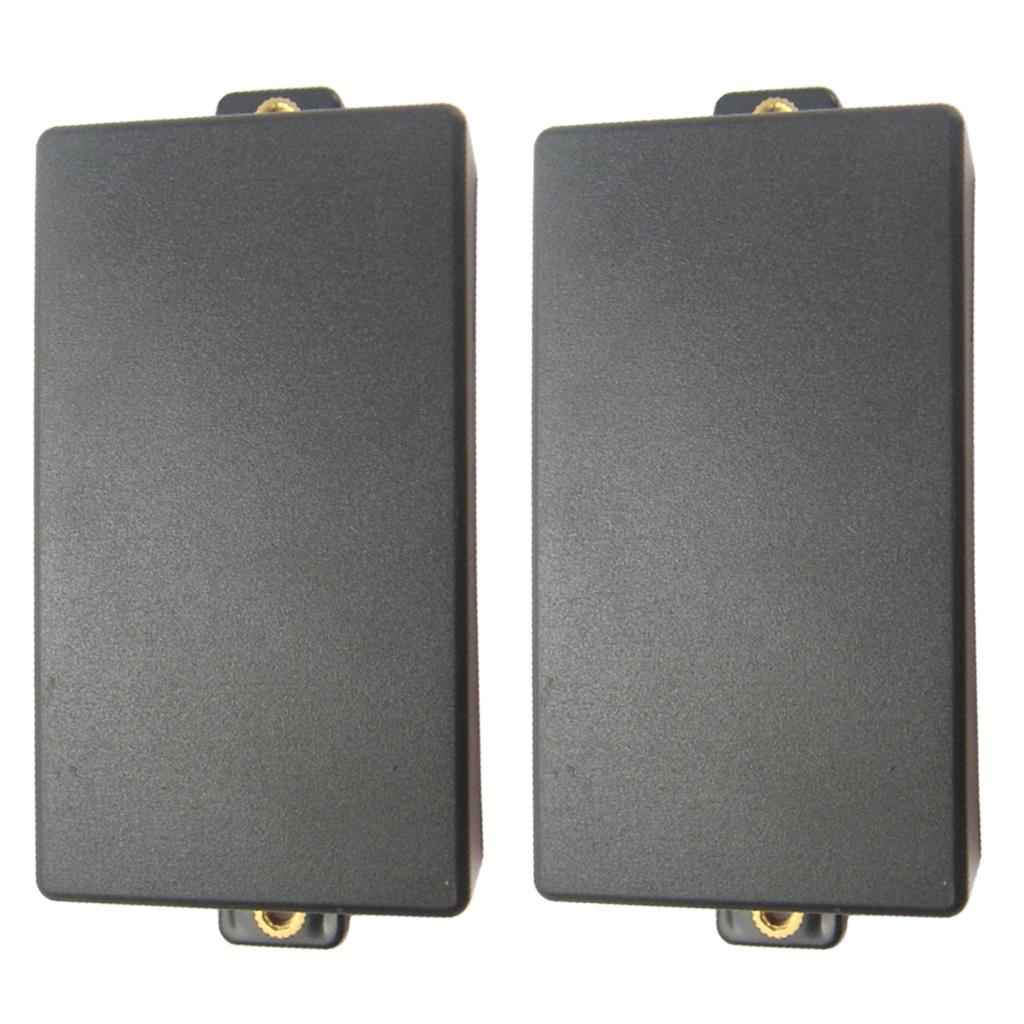 No Hole Closed Electric Guitar Pickup Humbucker Covers Double Coil Black