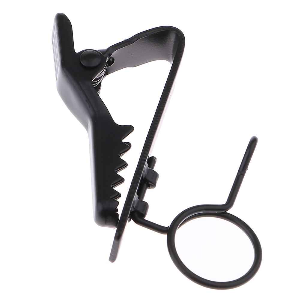 Durable Metal Small Microphone Hands Free Collar Tie Clip with Ring 10mm for Stage Show Mic Accessory