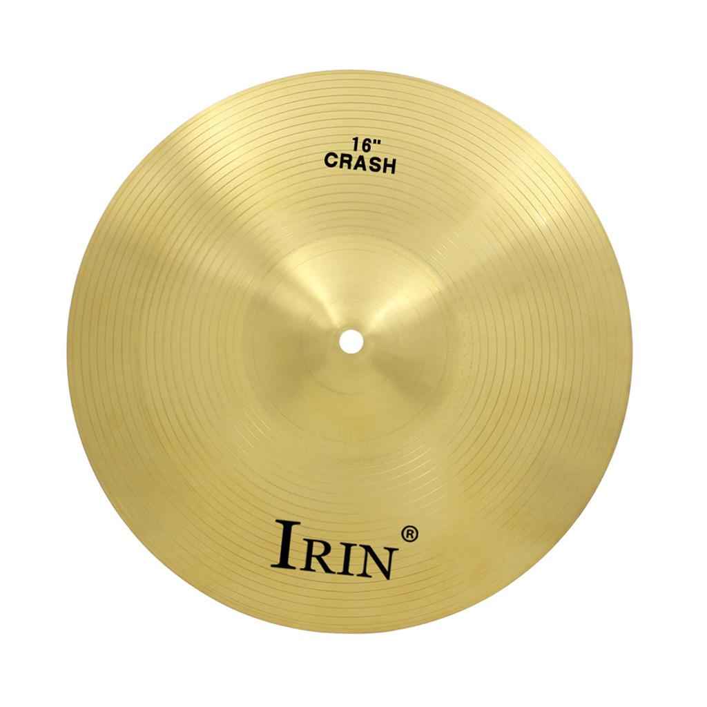 16 Inch Brass Crash Ride Cymbal Hi Hat Cymbals for Drum Percussion Musical Instrument Set