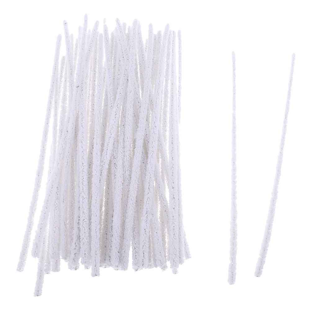 50 Pieces Cotton Smoking Pipe Cleaner Tool Tobacco Pipe Cigarette Cleaning