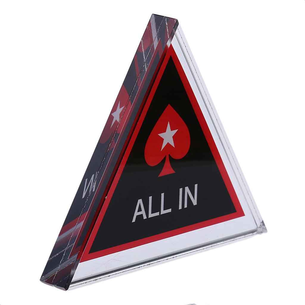 1PC Crystal All-in Poker Chip / Card Protector Bounty Tournament Chip Coin