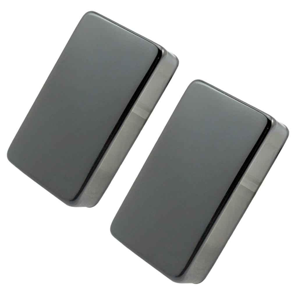 2 Pack Sealed Humbucker Pickup Cover for Electric Guitar Parts Black