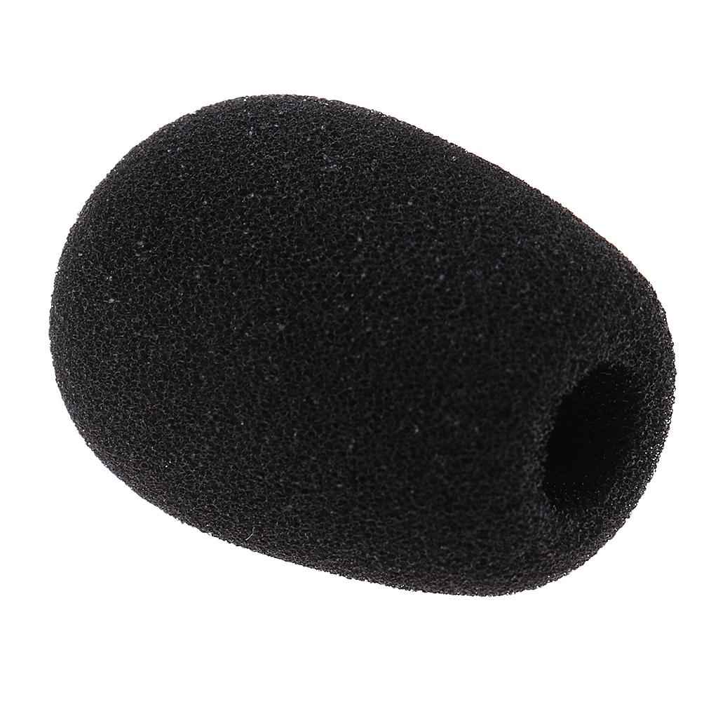 Mini Condenser Microphone Sponge Windshiled Windscreen Mic Cover - Black
