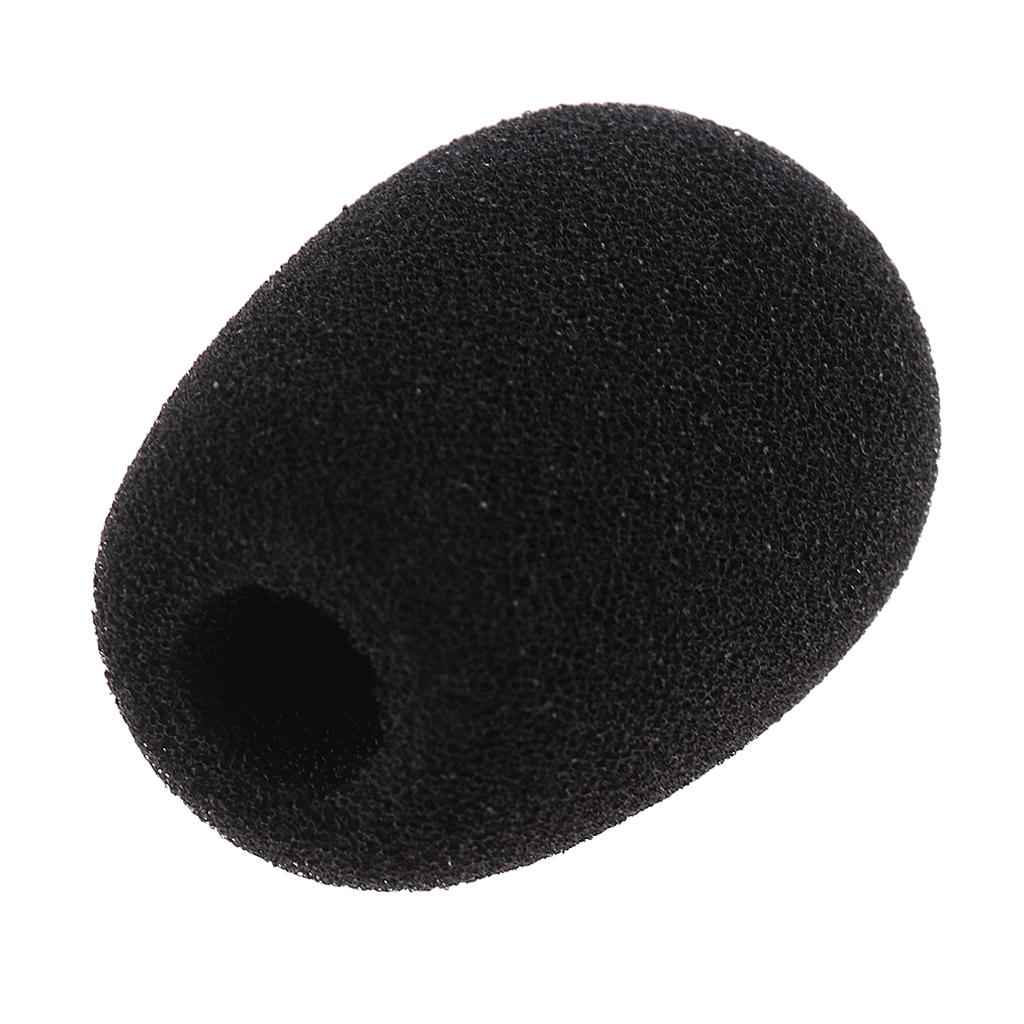 Mini Condenser Microphone Sponge Windshiled Windscreen Mic Cover - Black