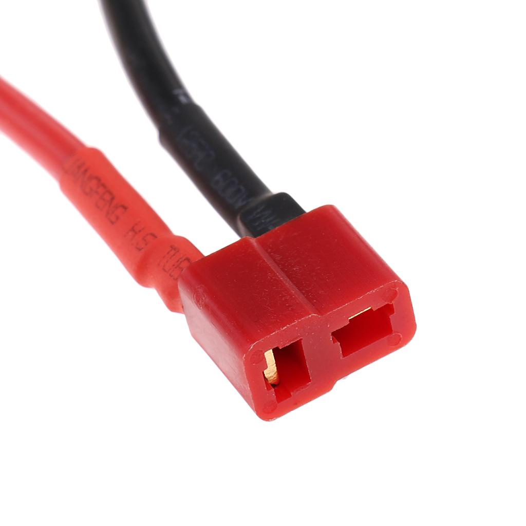 3xT Plug Serial Battery Connector Cable 14AWG for RC LiPo Battery Connector