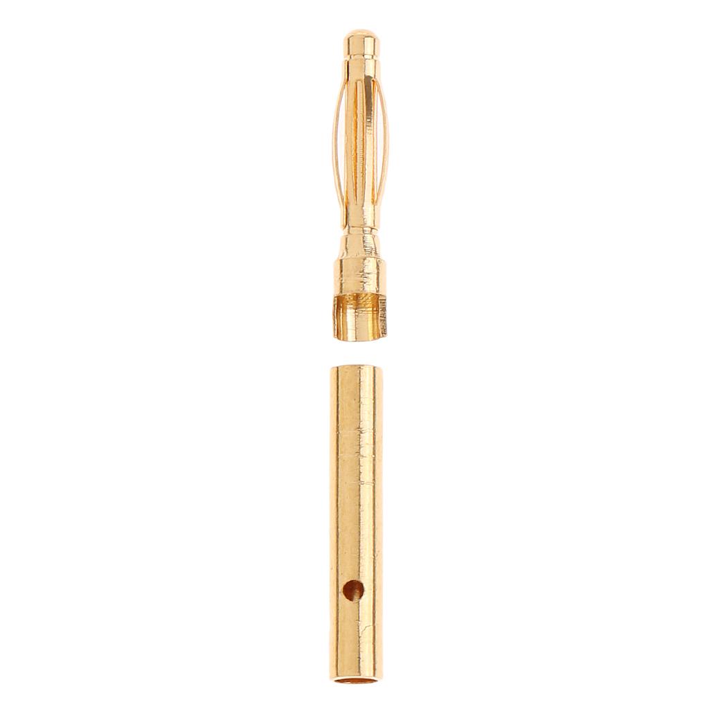 2x10 Pairs 2mm Male / Female Gold Plated Banana Plug Connector Adapter