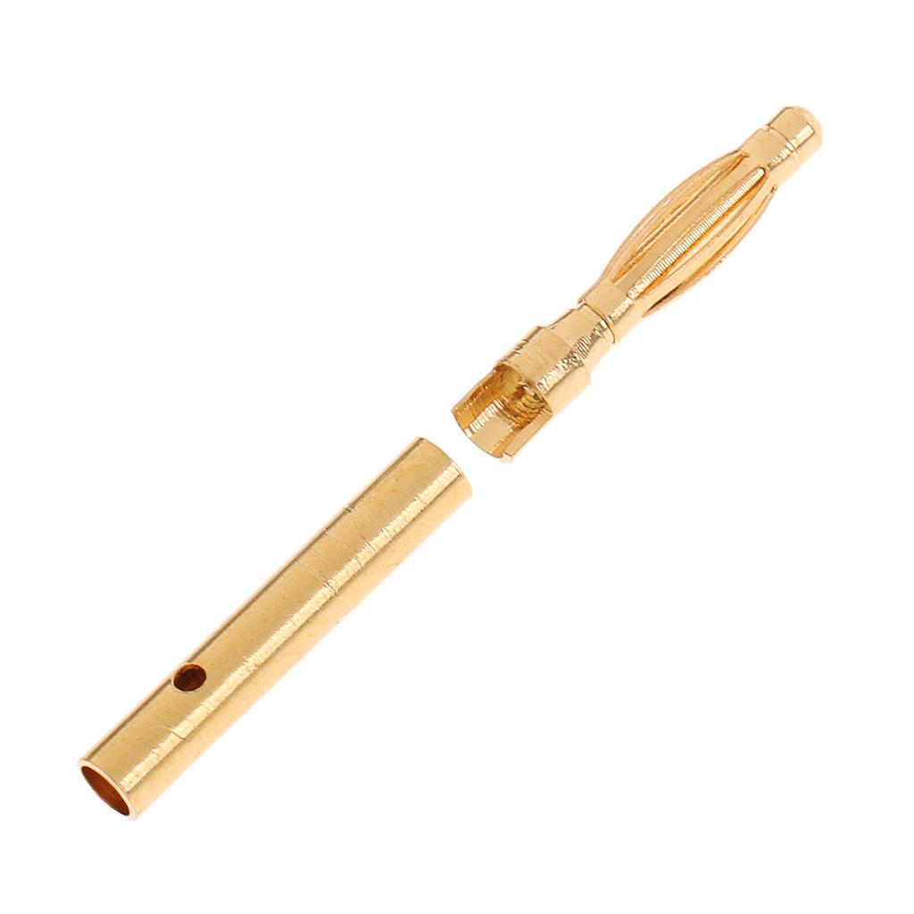 3x10 Pairs 2mm Male / Female Gold Plated Banana Plug Connector Adapter