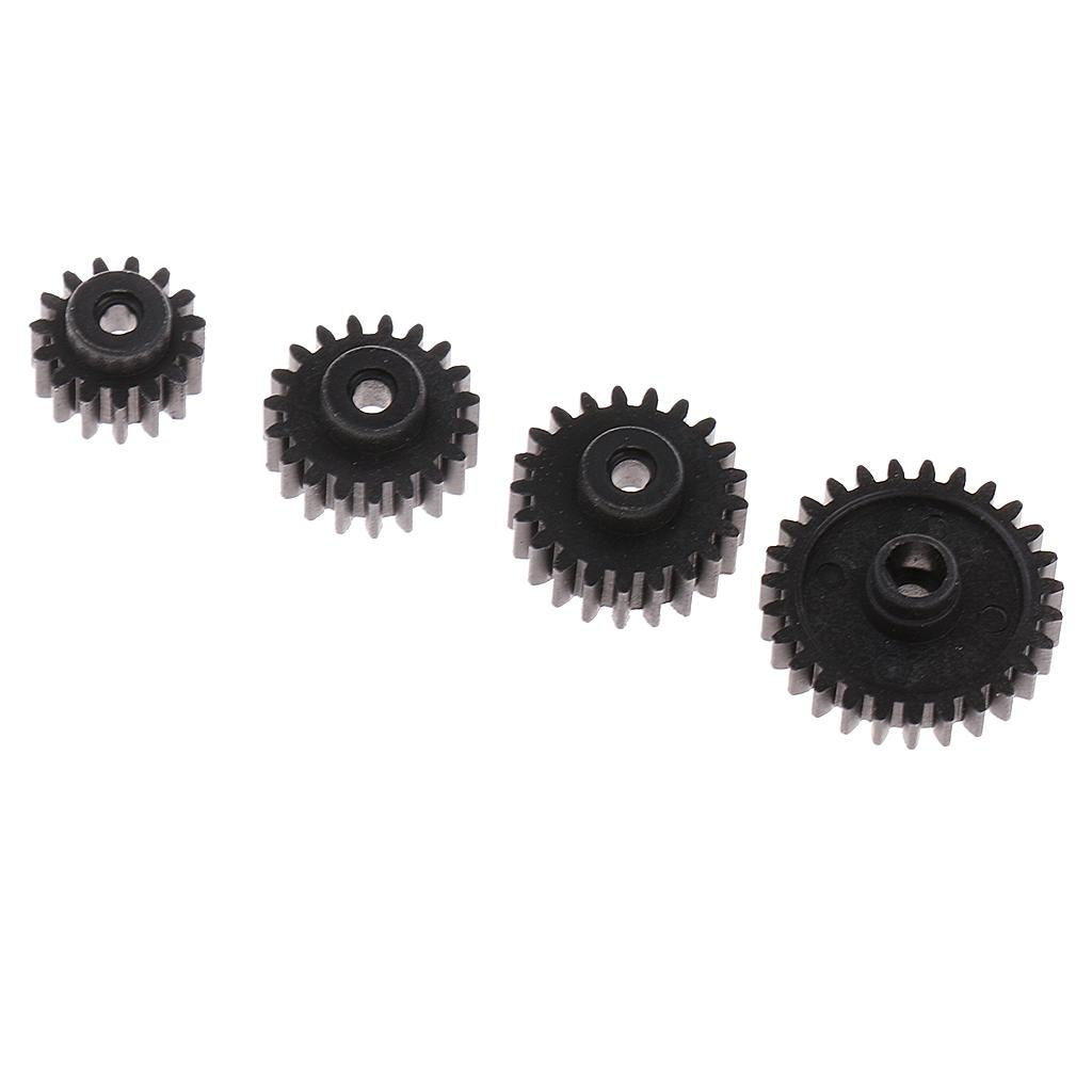 3x4pcs Motor Gears 15T 19T 21T 27T Pinion for 1/28 WLtoys RC Crawler Car Parts