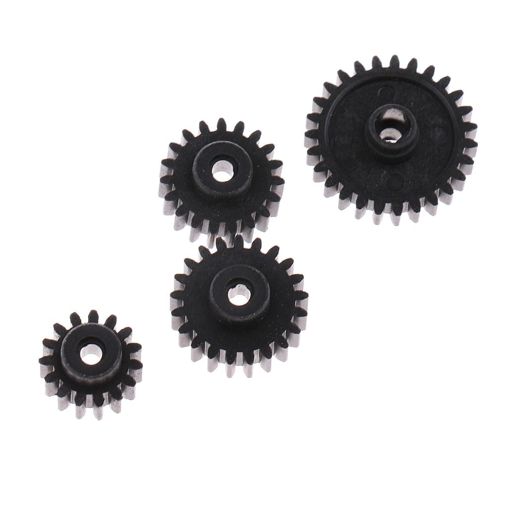 4x4pcs Motor Gears 15T 19T 21T 27T Pinion for 1/28 WLtoys RC Crawler Car Parts