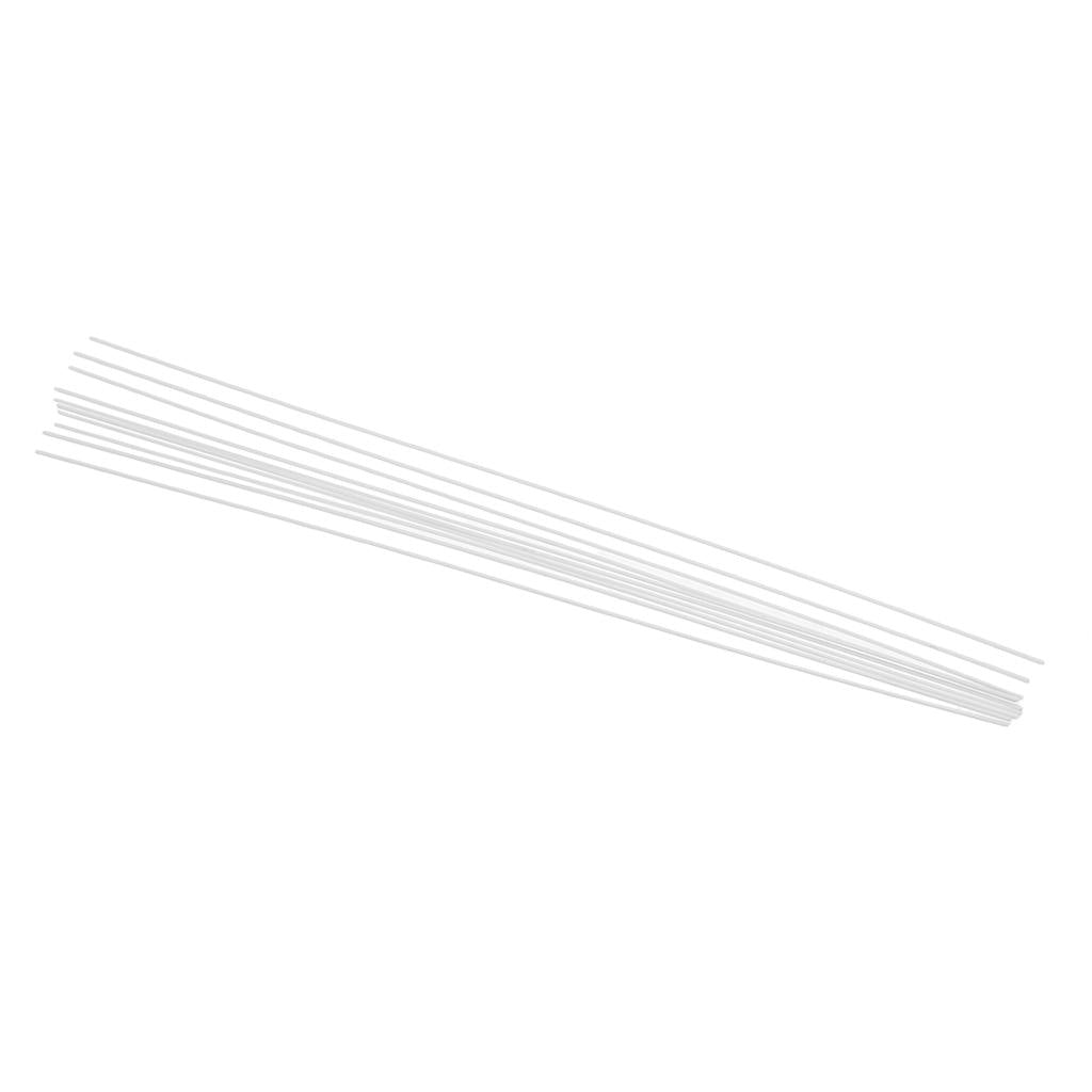 2x10 Pieces ABS Plastic Round Solid Rod Model Making Building Material 1x250mm