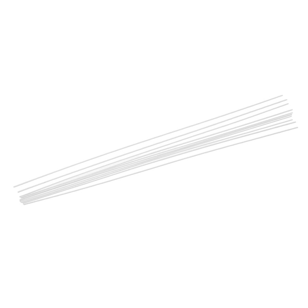 2x10 Pieces ABS Plastic Round Solid Rod Model Making Building Material 1x250mm