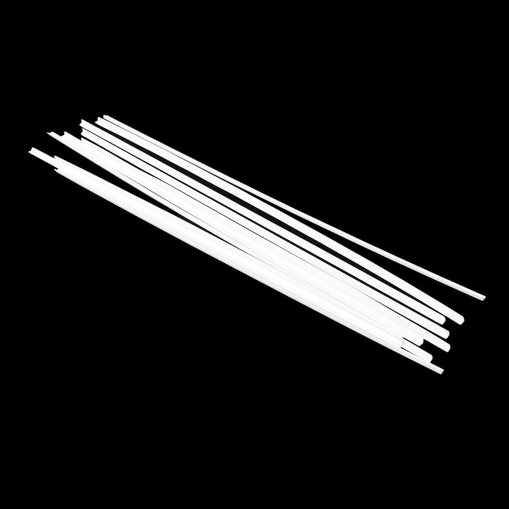 4x10 Pieces ABS L-shaped Bar Rod DIY Architectural Model Building Materials