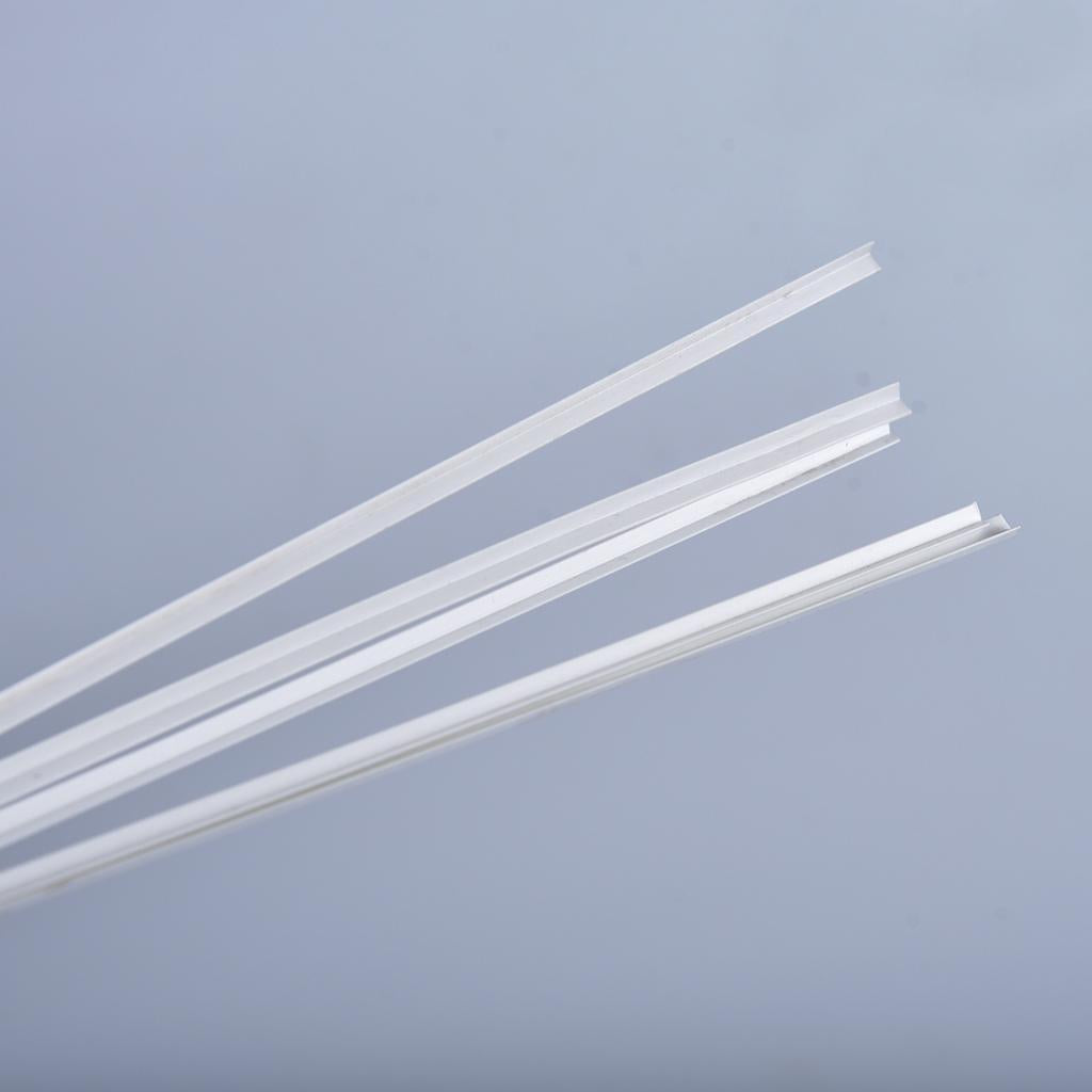 2x10 Pieces ABS L-shaped Bar Rod DIY Architectural Model Building Materials