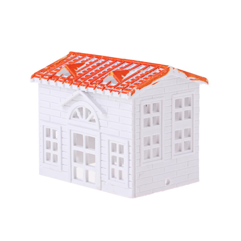 3xSmall House Villa Model DIY Building Sand Scene Accessories