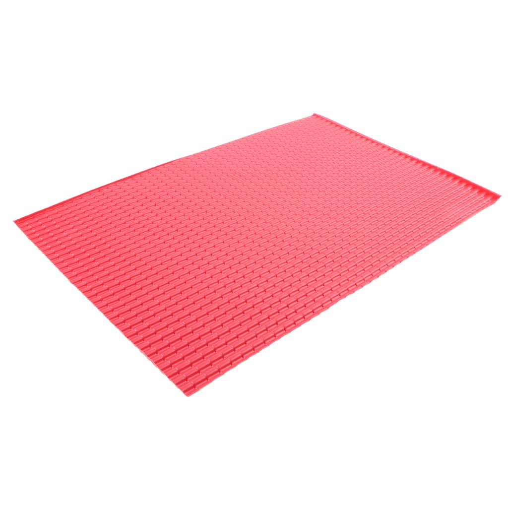 10 Pieces 1/25 Roof Tile Sheet Model Building Material Railway Architecture