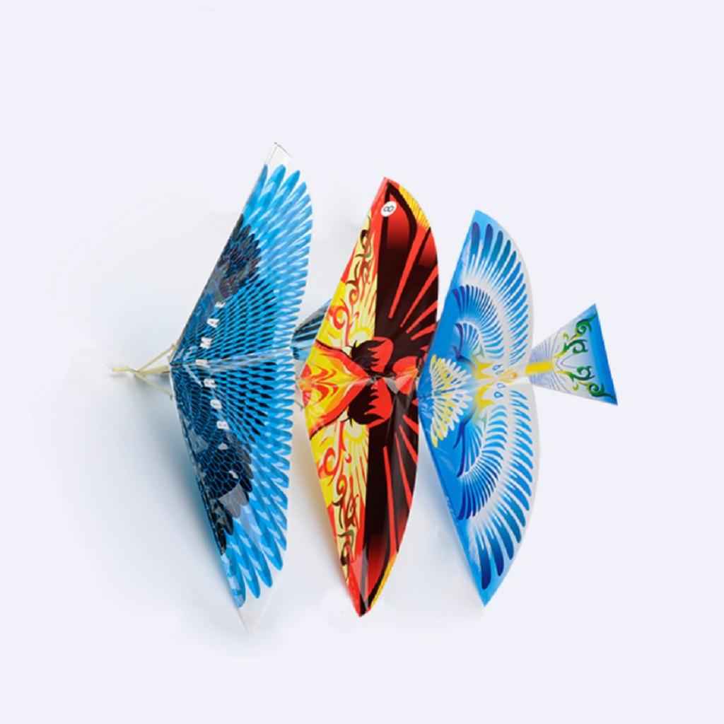1 Set Rubber Band Power DIY Air Plane Ornithopter Bird Model Kite Kids Toy