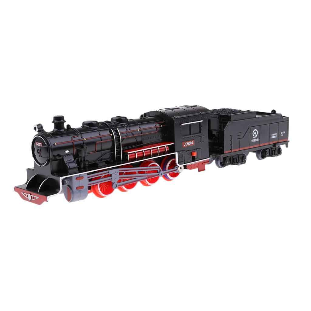 Kid Vehicle Toy Steam Locomotive Train Model Retro Coal Carriage Train Model