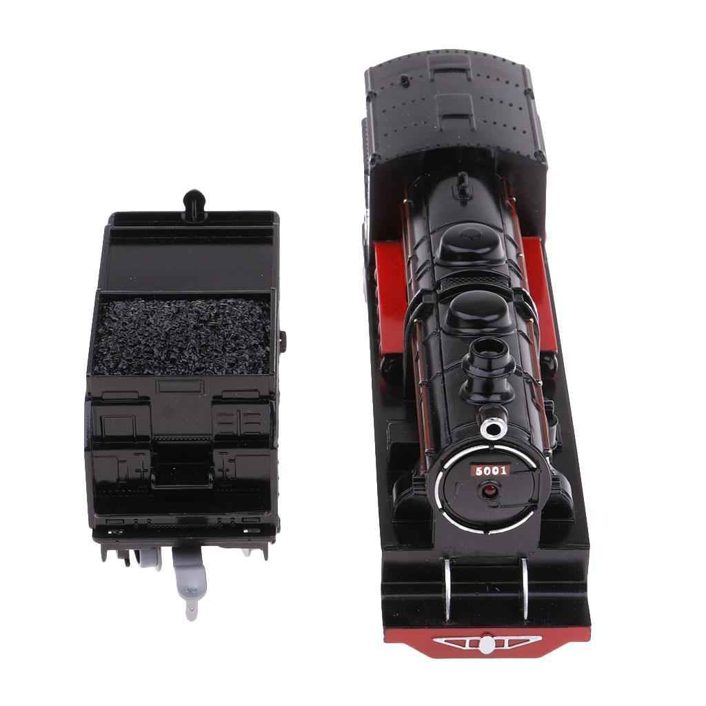 Kid Vehicle Toy Steam Locomotive Train Model Retro Coal Carriage Train Model