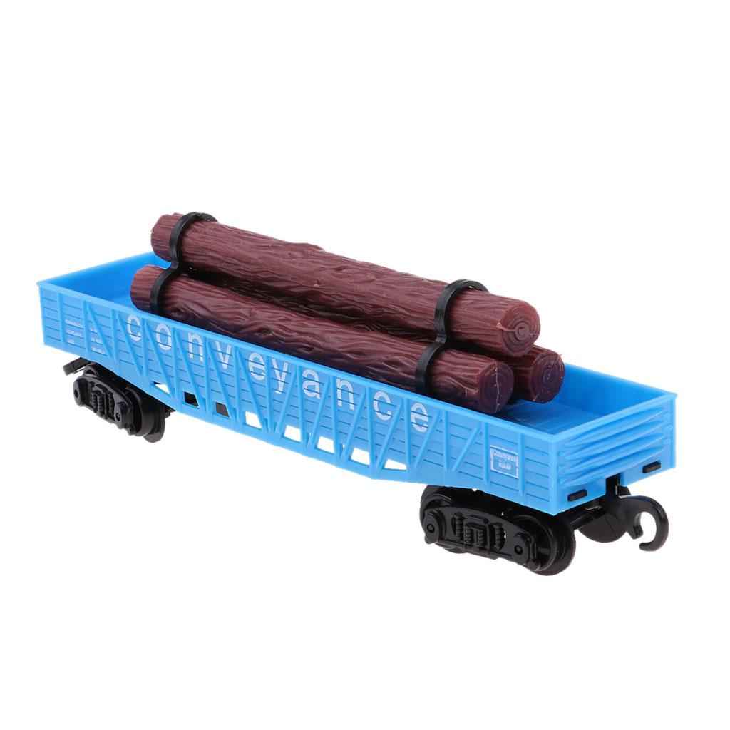 1:87 Simulation Train Model Electric Track Freight Car Train Carriage Toy E