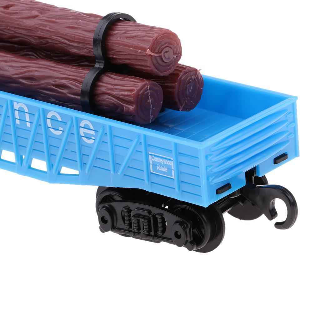 1:87 Simulation Train Model Electric Track Freight Car Train Carriage Toy E