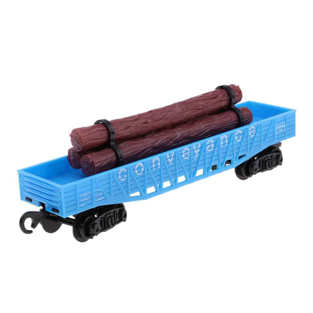 1:87 Simulation Train Model Electric Track Freight Car Train Carriage Toy E