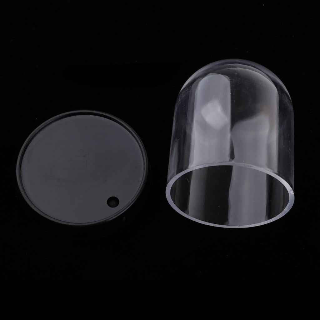 Clear Acrylic Case Box Dustproof Cover for Miniature Doll Figure Model 7cm