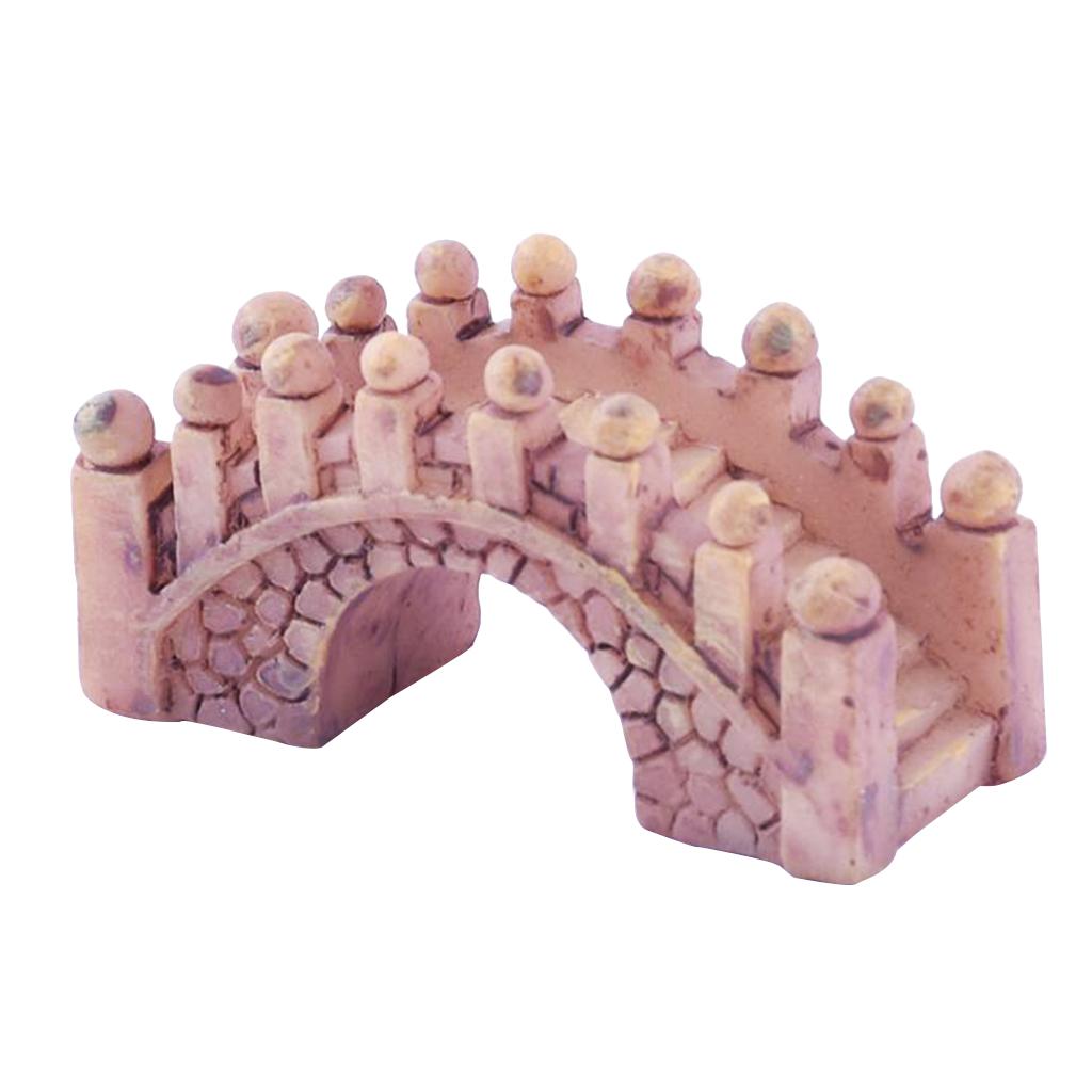 3xHangzhou Resin Bridge Figurine Fairy Garden DIY Micro Landscape Decoration