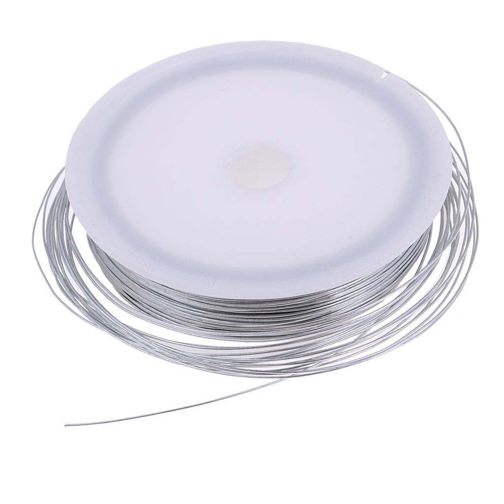 4x40m Iron Wire Thin Iron Line for DIY Model Making & Binding Silver
