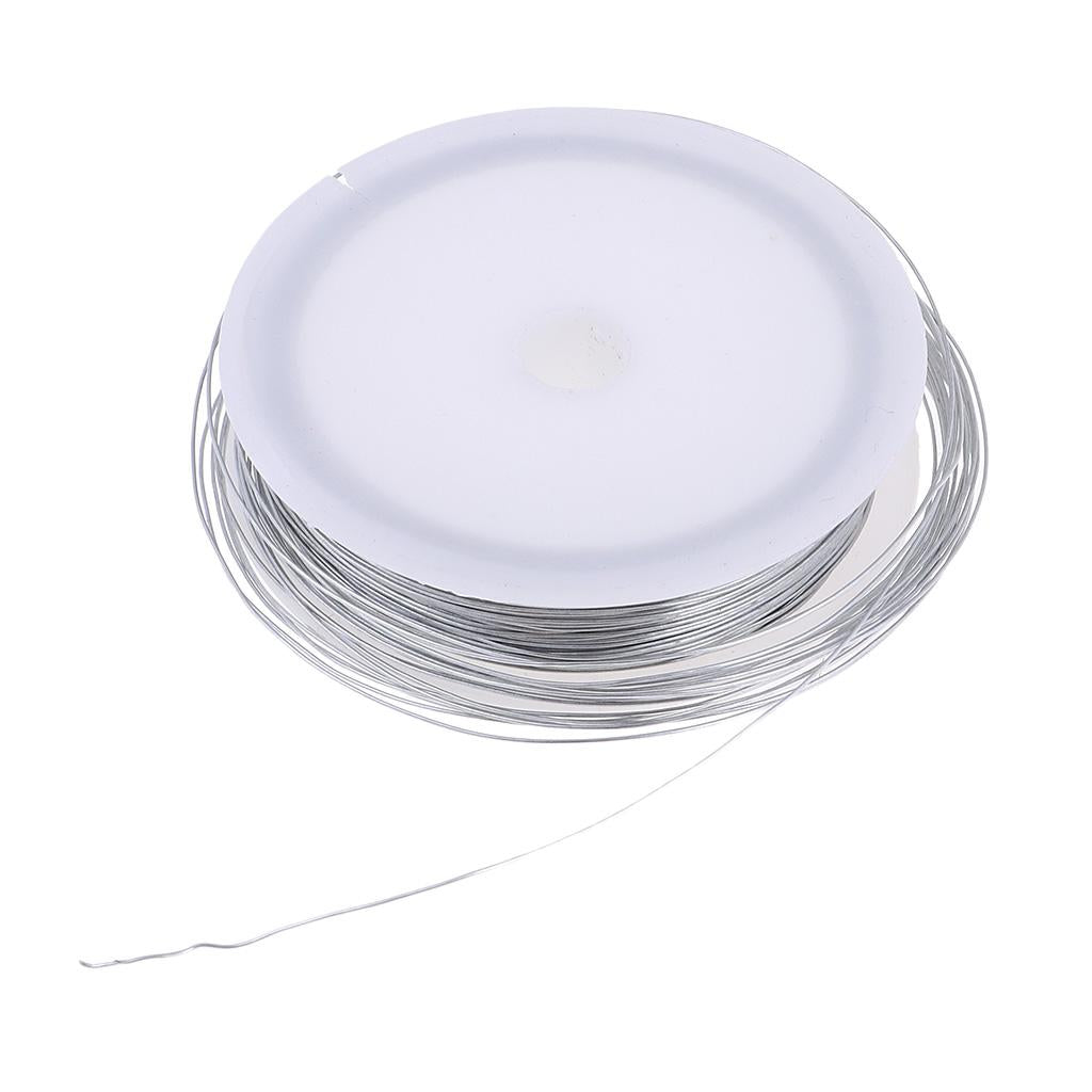 3x40m Iron Wire Thin Iron Line for DIY Model Making & Binding Silver