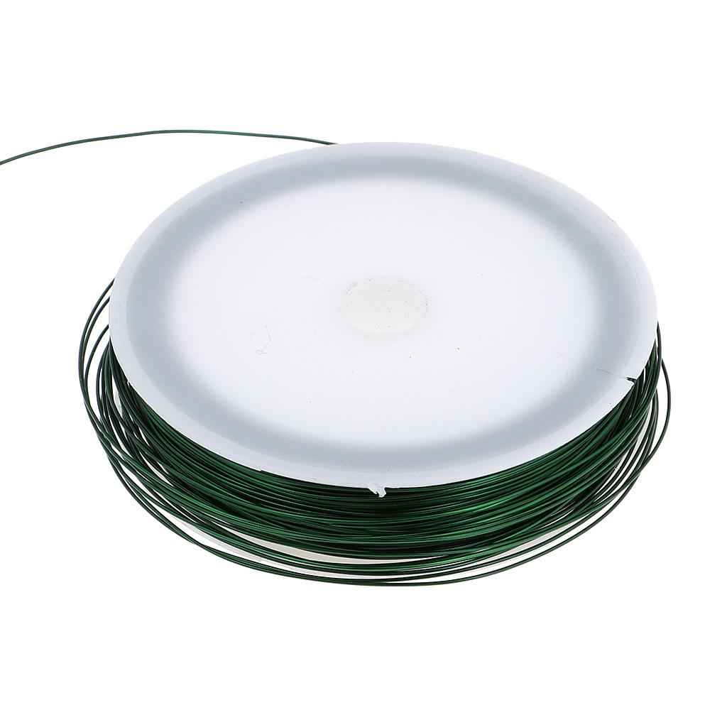 4x40m Iron Wire Thin Iron Line for DIY Model Making & Binding Green