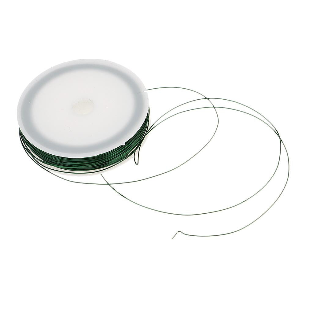 4x40m Iron Wire Thin Iron Line for DIY Model Making & Binding Green