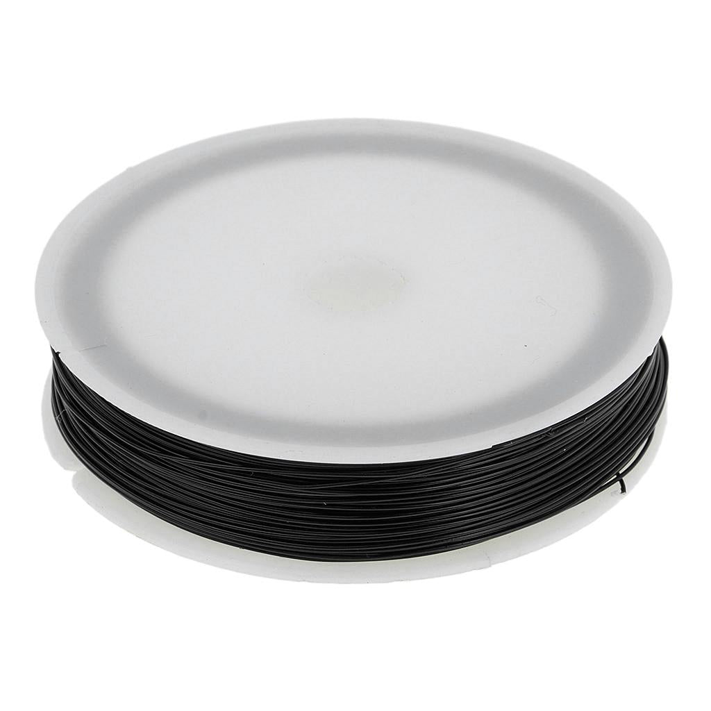 2x40m Iron Wire Thin Iron Line for DIY Model Making & Binding Black