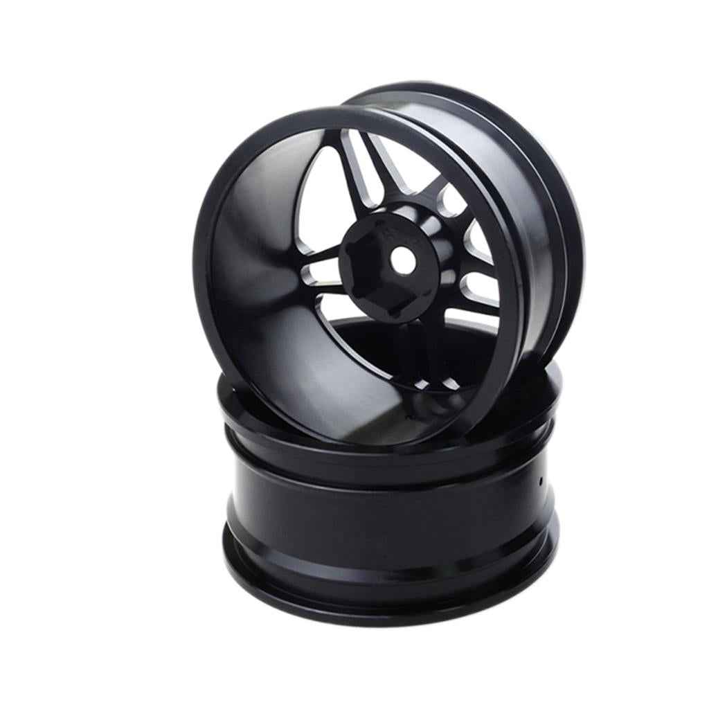4x Aluminum 12mm Hex Wheel Rims for 1/10 RC Model On-road Racing Drift Car