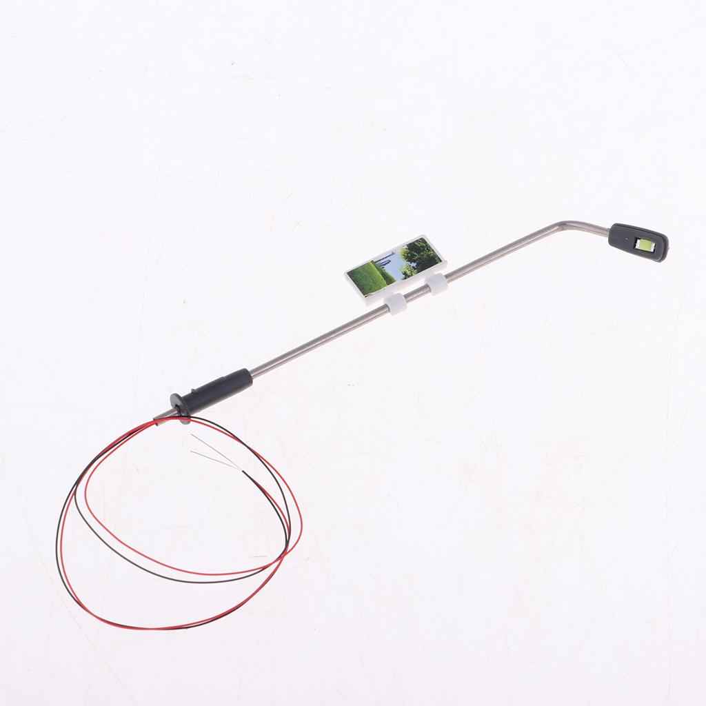 20Pc Stainless Steel LED Light Wire Lamppost 1/200 for Diorama Architecture Scenery Building