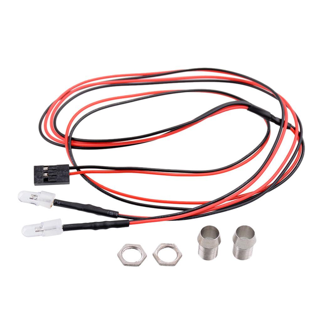 3xRC LED Lamp Light for 1/5 1/8 1/10 1/12 1/16 Car Truck Parts Accessory