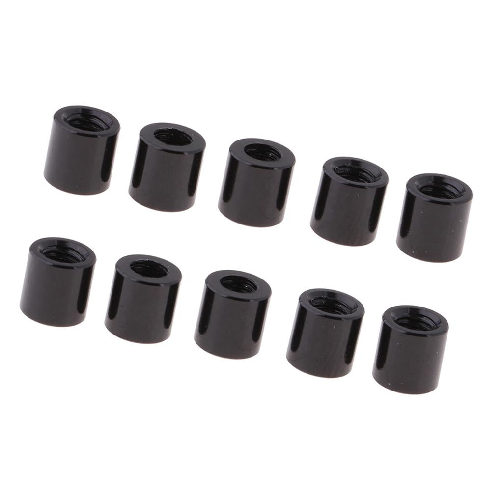 2x10Pcs Black Aluminum Alloy Tube Spacer for RC Model DIY 4WD Car 5mm