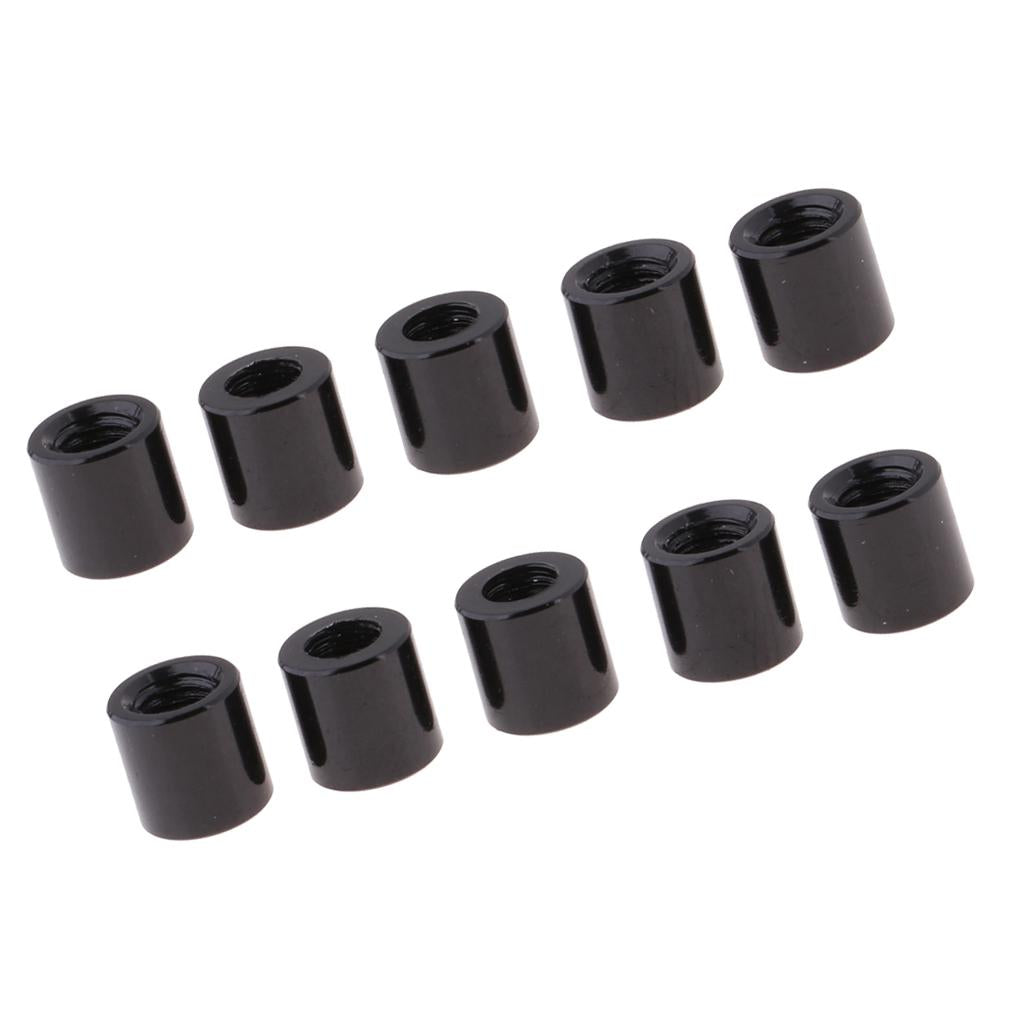 2x10Pcs Black Aluminum Alloy Tube Spacer for RC Model DIY 4WD Car 5mm