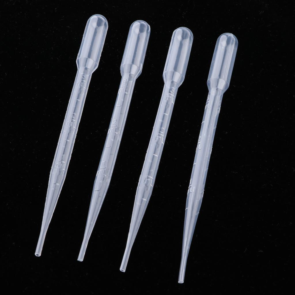 3x4 Pieces UA15 Model Coloring Painting Dropper Suction Tube with Scale 3ml
