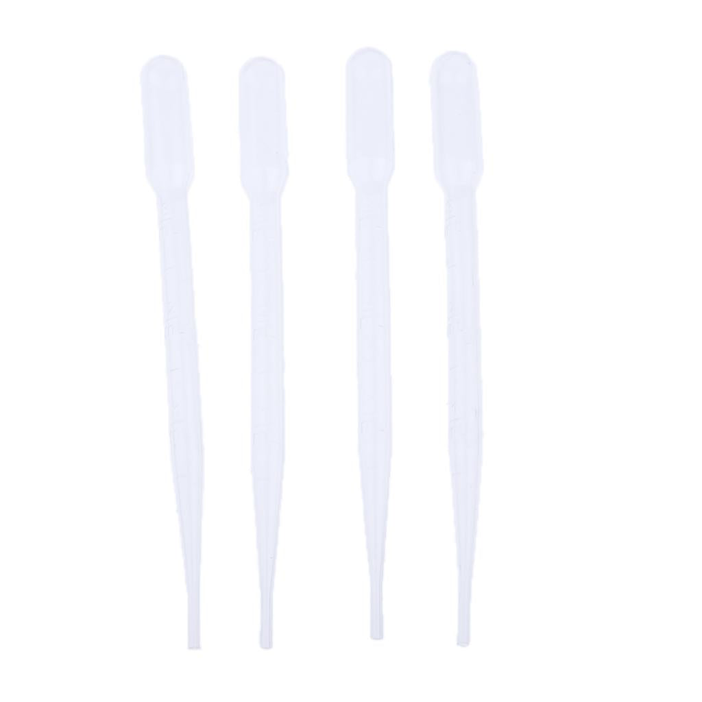 2x4 Pieces UA15 Model Coloring Painting Dropper Suction Tube with Scale 3ml