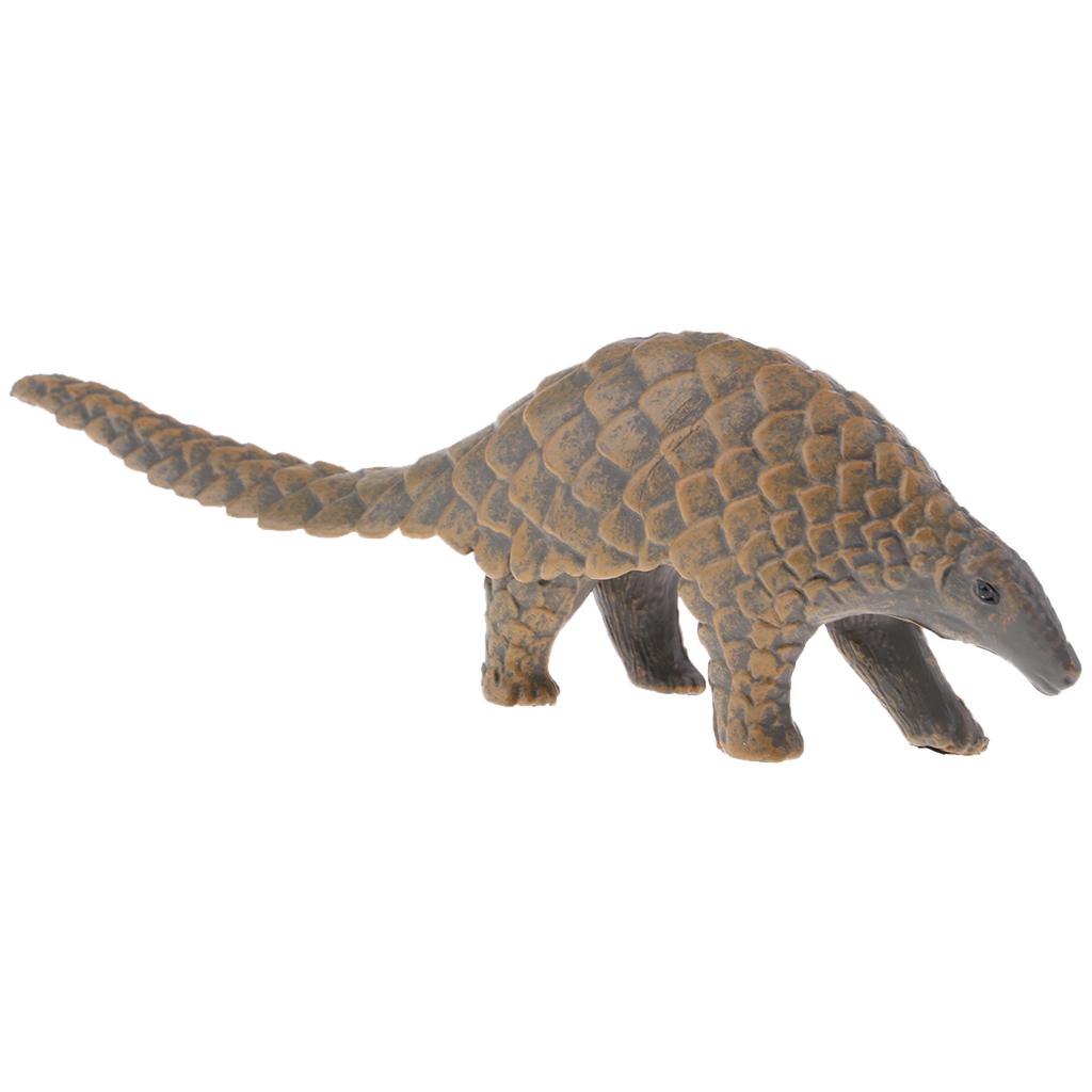 3xSimulation Manis Pentadactyla Figure Animal Model Home Ornament Kids Toy