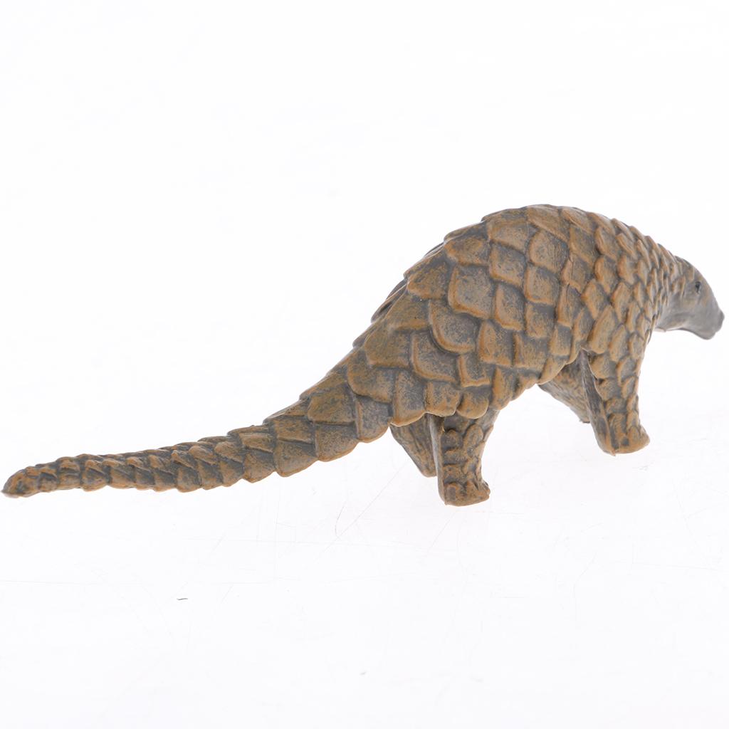 2xSimulation Manis Pentadactyla Figure Animal Model Home Ornament Kids Toy