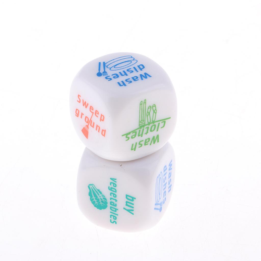4xHousework Dice for Housework Distribution Game Entertainment