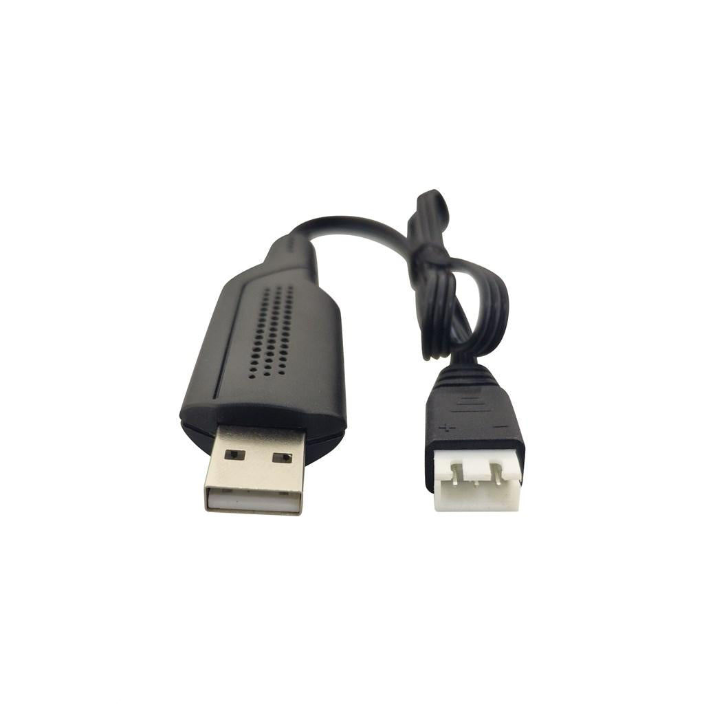 4xRC Drone 7.4V Battery Charge Charger Charging Cord Line USB Cable Black