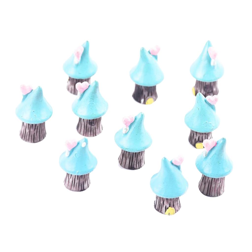 3x10 Pieces Micro Landscape Decorations Resin Ornament Garden DIY Tree House