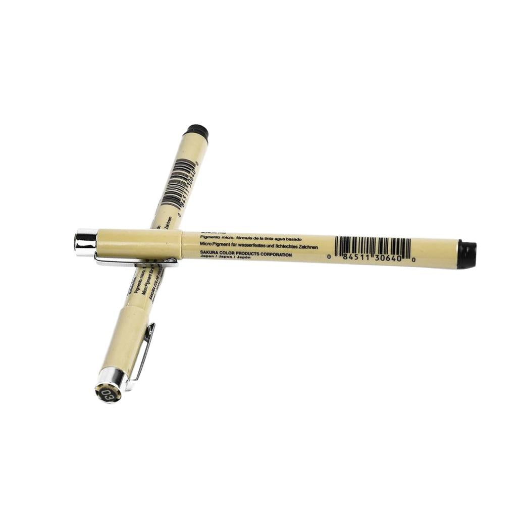 4x2Pack of Graphic Thin Line Drawing Pen for Pen Paint Connection Line 0.35mm