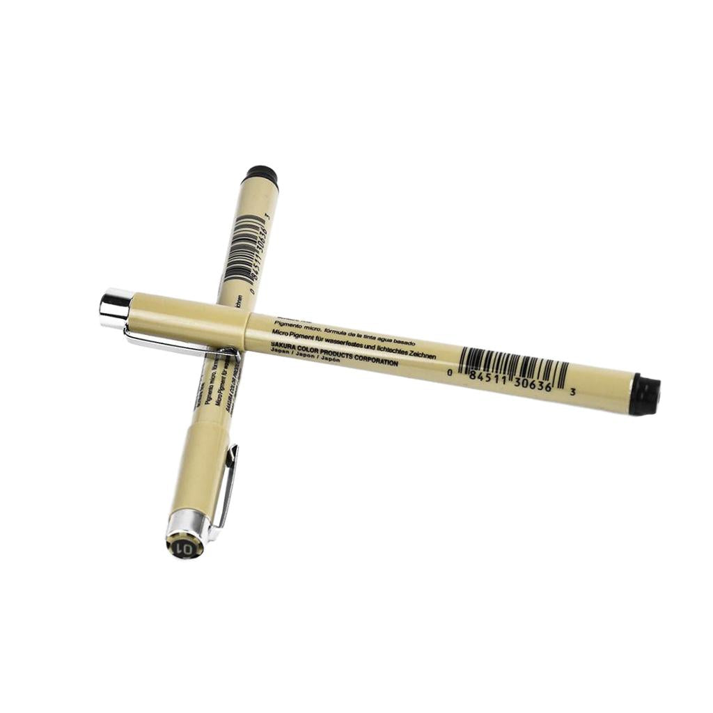 3x2Pack of Graphic Thin Line Drawing Pen for Pen Paint Connection Line 0.25mm